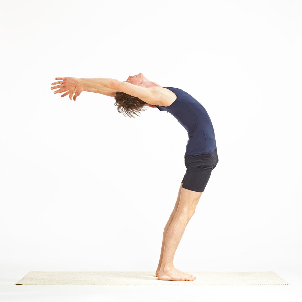 Bend and Stretch: Standing Separate Head to Knee Pose - YogaSol