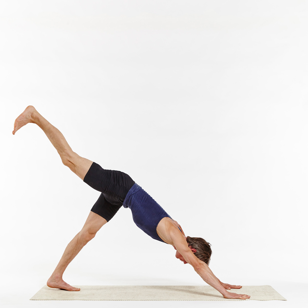 Yoga pose infographics, benefits of practice Adho Mukha Svanasana::  tasmeemME.com