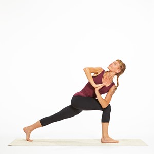 Bound Revolved Lunge Pose